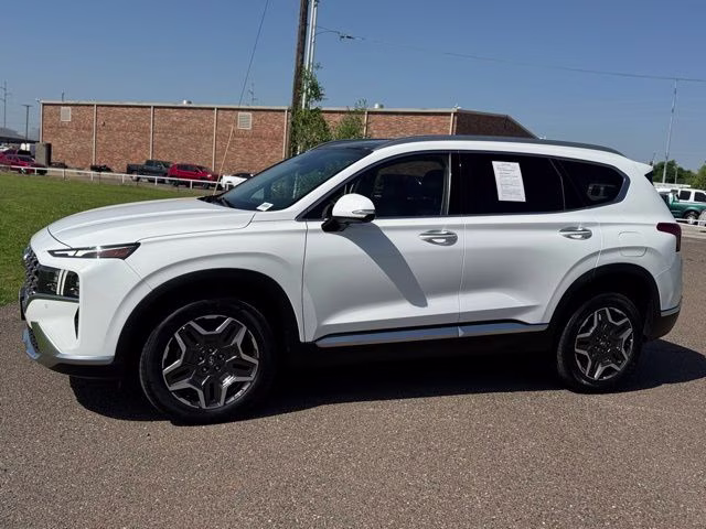 2023 White Pearl Hyundai Santa Fe Limited AWD SUV