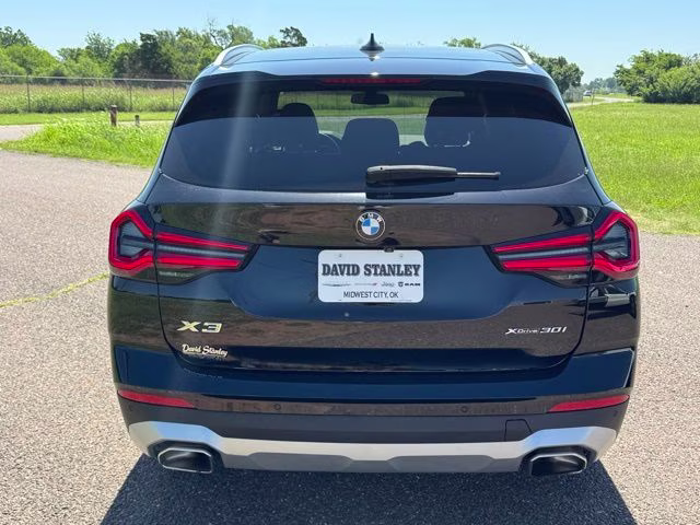 2023 Jet Black BMW X3 xDrive30i AWD SUV