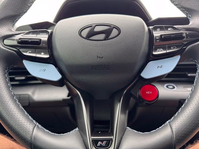 2025 Atlas White Hyundai Elantra N Base FWD Sedan