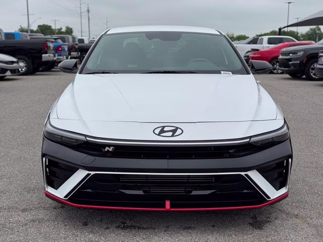 2025 Atlas White Hyundai Elantra N Base FWD Sedan