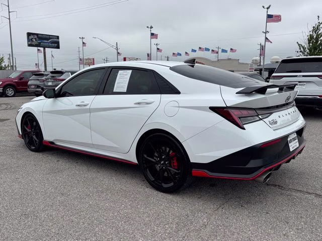 2025 Atlas White Hyundai Elantra N Base FWD Sedan