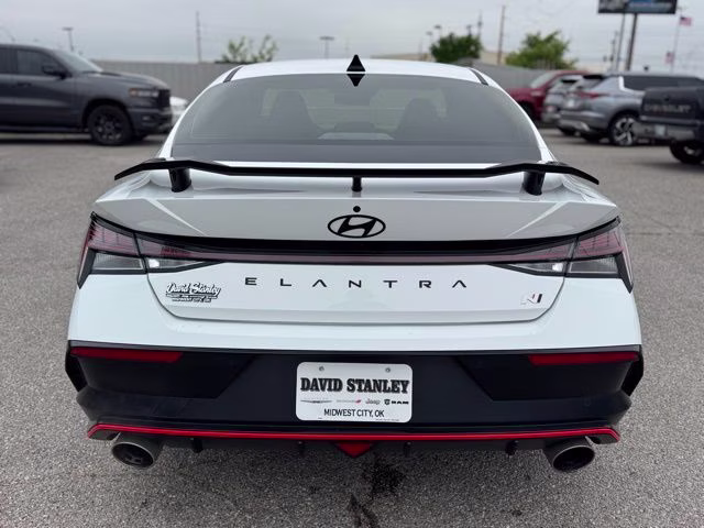 2025 Atlas White Hyundai Elantra N Base FWD Sedan