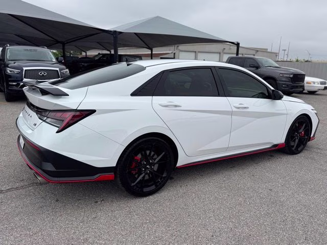 2025 Atlas White Hyundai Elantra N Base FWD Sedan