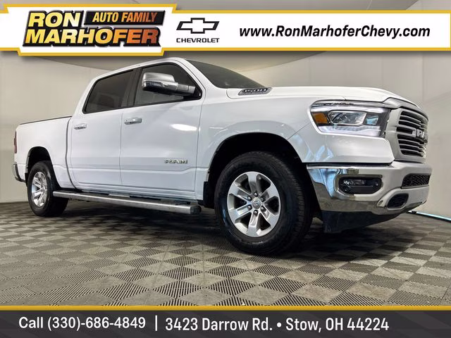 2023 Bright White Clearcoat Ram 1500 Laramie 4X4 Truck