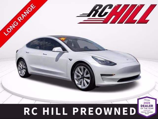 2020 Pearl White Multi-Coat Tesla Model 3 Long Range AWD Sedan