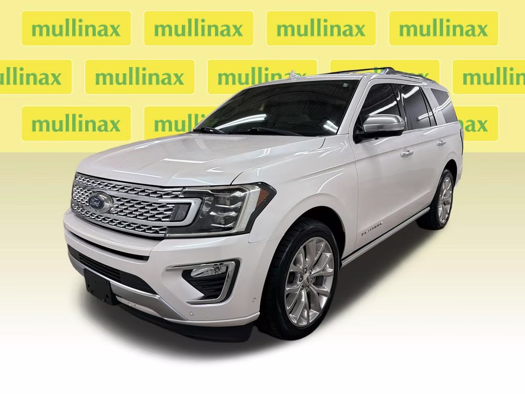 2019 White Platinum Clearcoat Metallic Ford Expedition Platinum RWD SUV