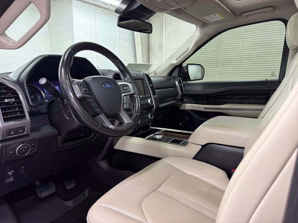 2019 White Platinum Clearcoat Metallic Ford Expedition Platinum RWD SUV