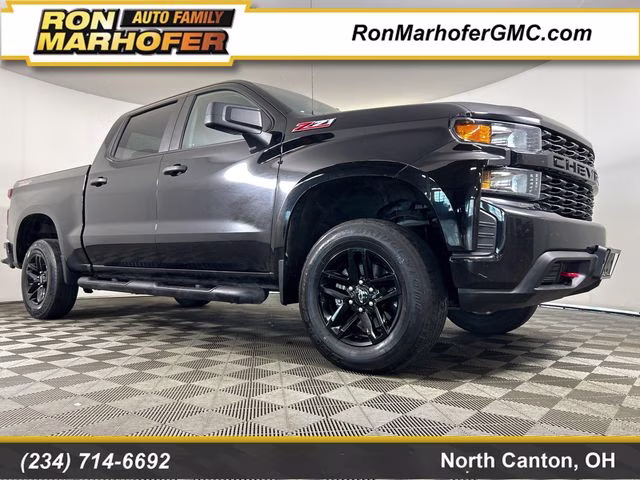 2021 Black Chevrolet Silverado 1500 Custom Trail Boss 4X4 Truck