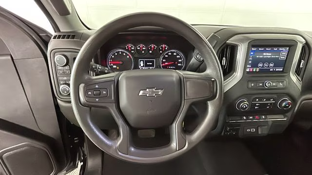 2021 Black Chevrolet Silverado 1500 Custom Trail Boss 4X4 Truck