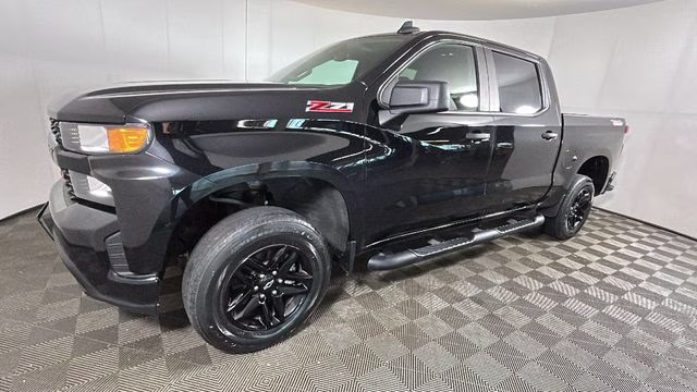 2021 Black Chevrolet Silverado 1500 Custom Trail Boss 4X4 Truck