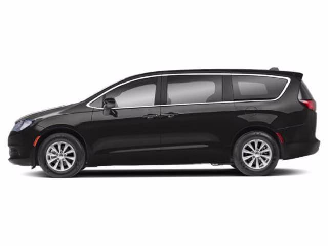 2023 Brilliant Black Crystal Pearlcoat Chrysler Voyager LX FWD Van