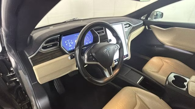 2015 Titanium Metallic Tesla Model S 70D RWD Hatchback