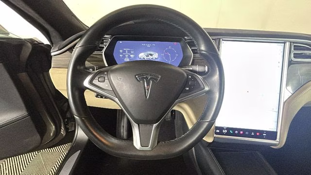 2015 Titanium Metallic Tesla Model S 70D RWD Hatchback