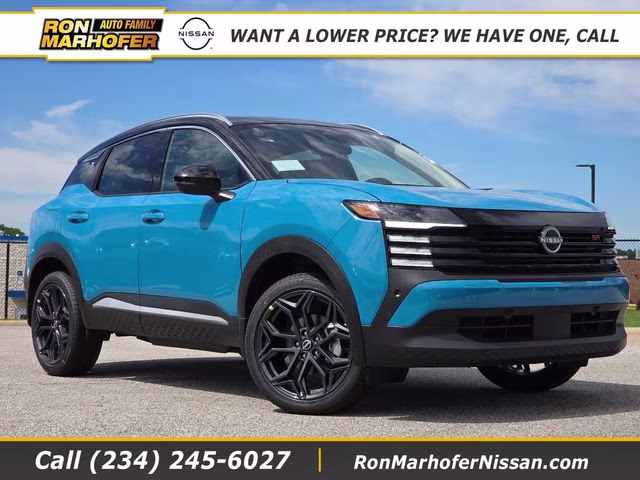 2026 Arctic Ice Blue/Black Nissan Kicks SR AWD SUV