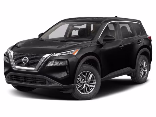 2021 Super Black Nissan Rogue S AWD SUV