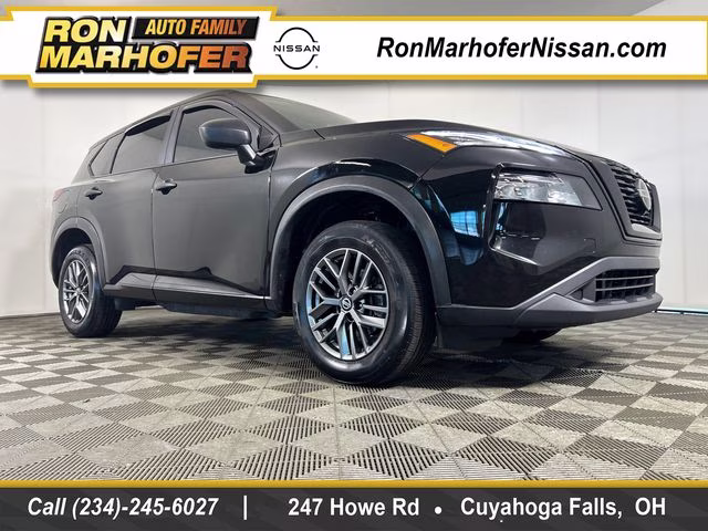 2021 Super Black Nissan Rogue S AWD SUV