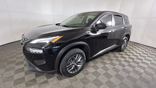 2021 Super Black Nissan Rogue S AWD SUV