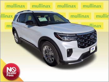 2026 Space White Metallic Ford Explorer Platinum RWD SUV
