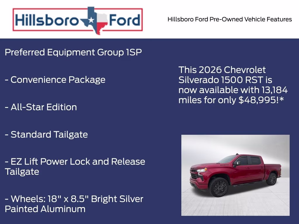 2026 Radiant Red Tintcoat Chevrolet Silverado 1500 RST RWD Truck
