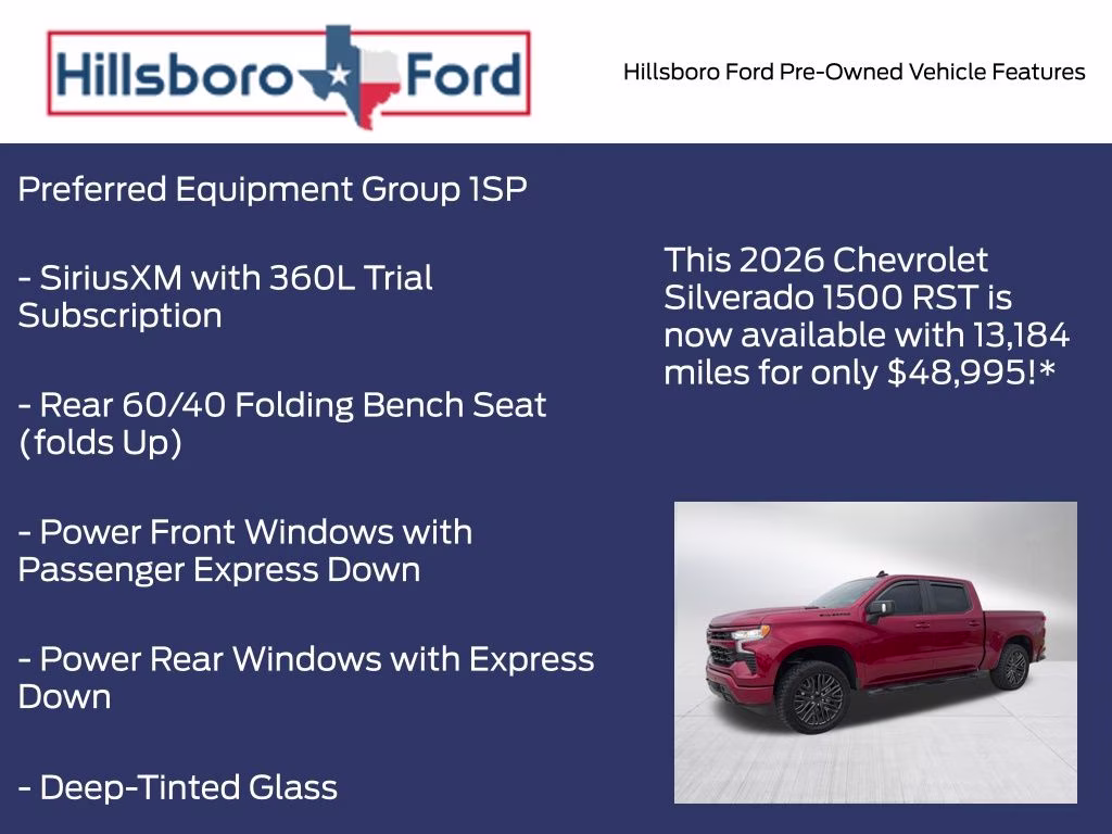 2026 Radiant Red Tintcoat Chevrolet Silverado 1500 RST RWD Truck