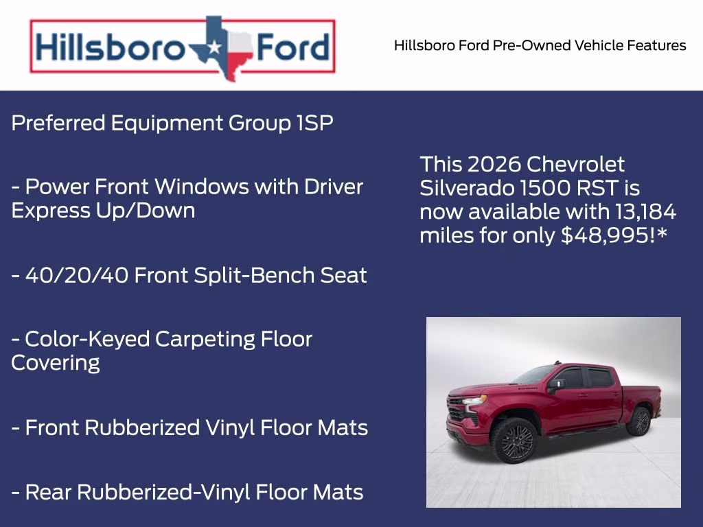 2026 Radiant Red Tintcoat Chevrolet Silverado 1500 RST RWD Truck