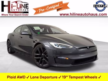 2022 Midnight Silver Metallic Tesla Model S Plaid Hatchback