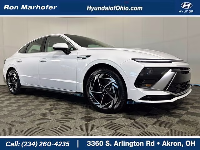 2026 Serenity White Hyundai Sonata SEL Sport FWD Sedan