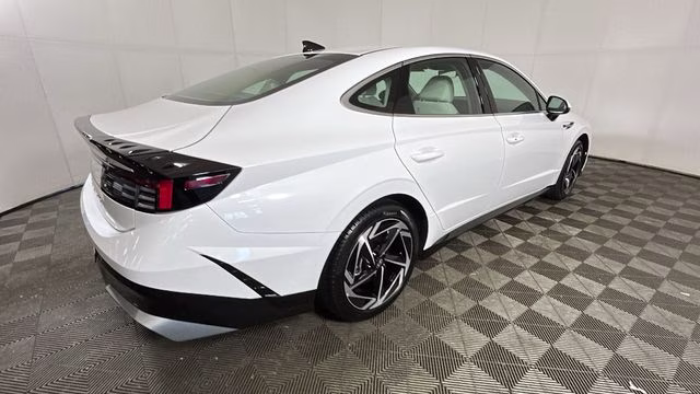 2026 Serenity White Hyundai Sonata SEL Sport FWD Sedan