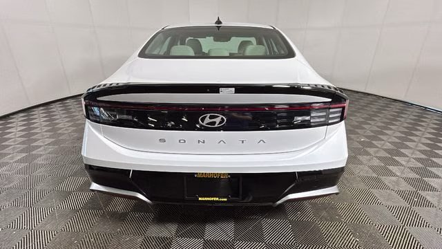 2026 Serenity White Hyundai Sonata SEL Sport FWD Sedan