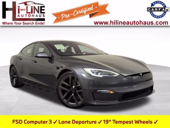 2022 Midnight Silver Metallic Tesla Model S Plaid AWD Hatchback