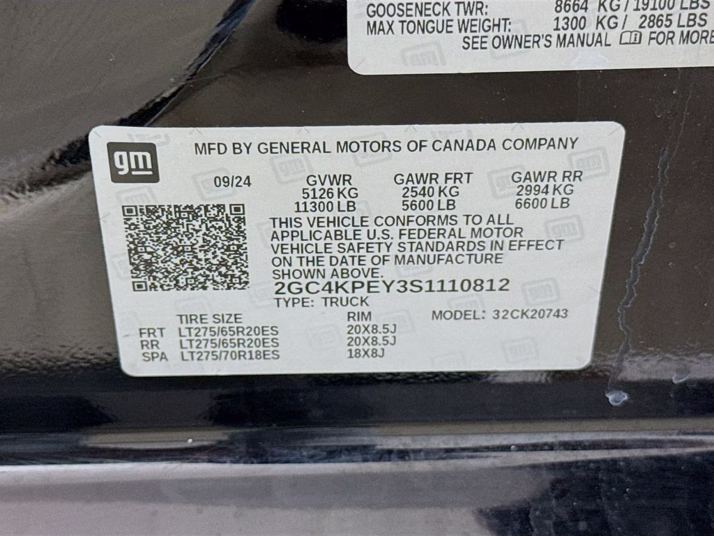 2025 Black Chevrolet Silverado 2500HD LTZ 4X4 Truck