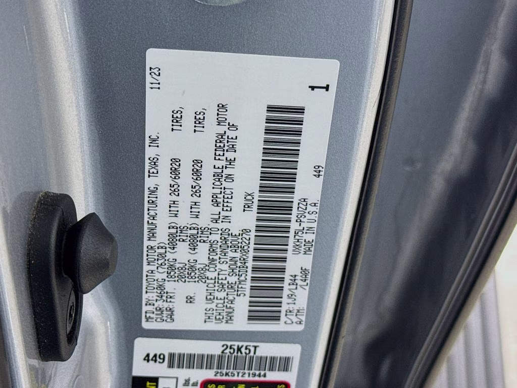 2024 Celestial Silver Metallic Toyota Tundra Hybrid 1794 Edition 4X4 Truck