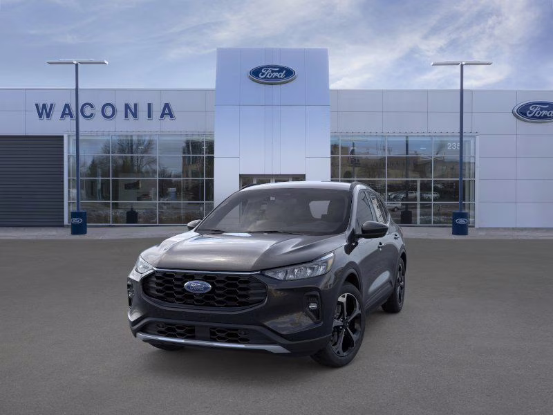 2025 Agate Black Metallic Ford Escape Hybrid ST-Line Select AWD SUV