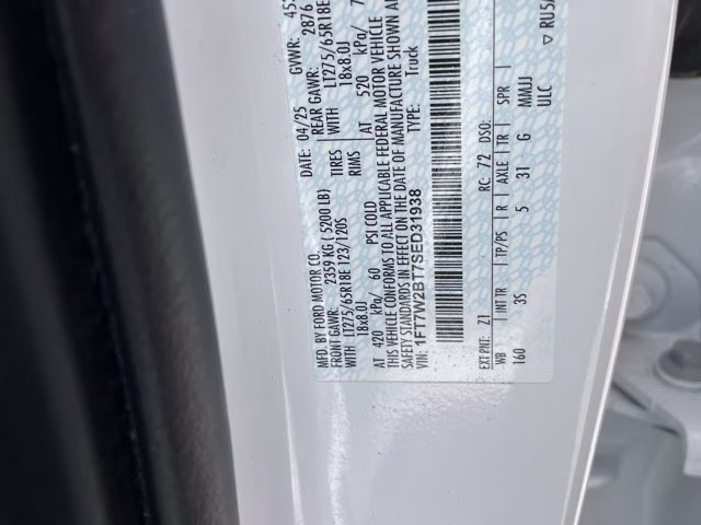 2025 Oxford White Ford Super Duty F-250 SRW XLT 4X4 Truck