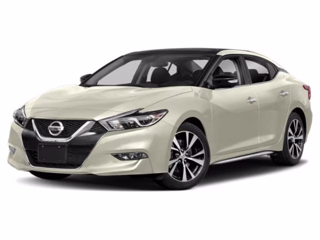 2018 White Nissan Maxima FWD Sedan
