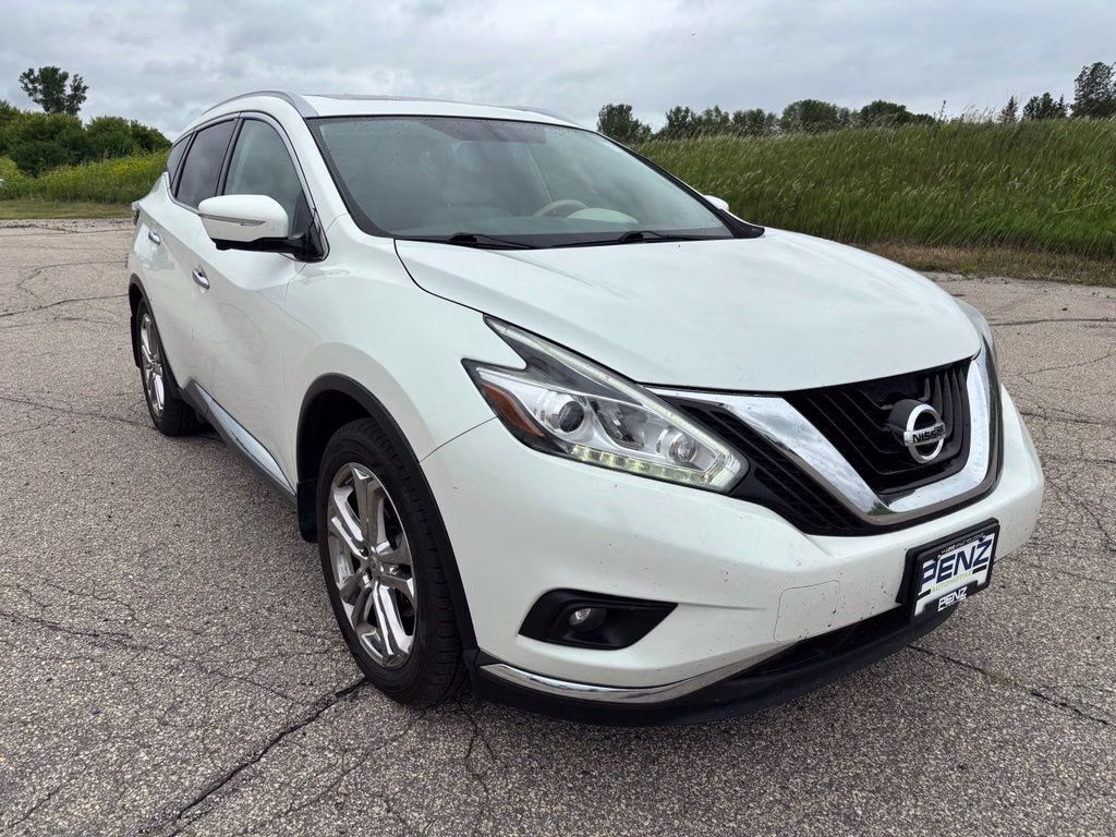 2015 Pearl White Nissan Murano Platinum AWD SUV