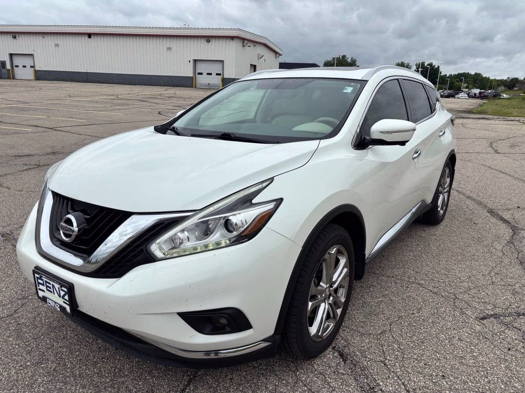 2015 Pearl White Nissan Murano Platinum AWD SUV