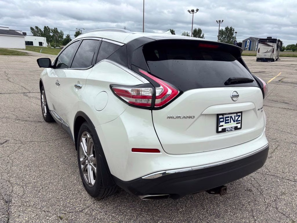 2015 Pearl White Nissan Murano Platinum AWD SUV