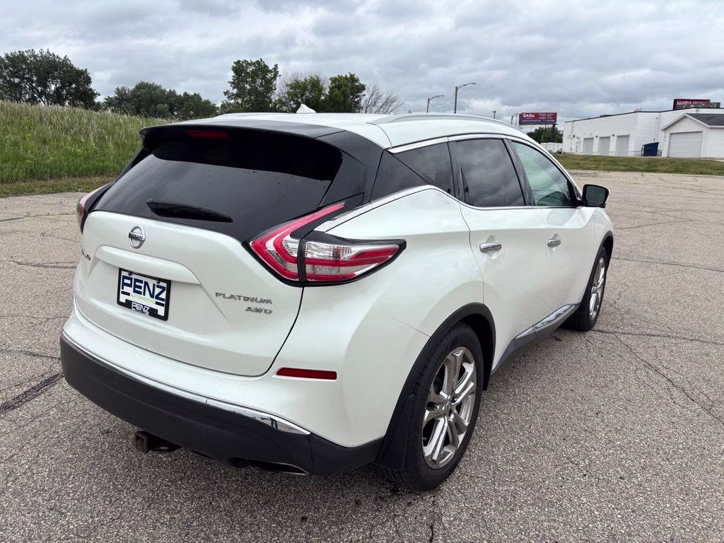 2015 Pearl White Nissan Murano Platinum AWD SUV