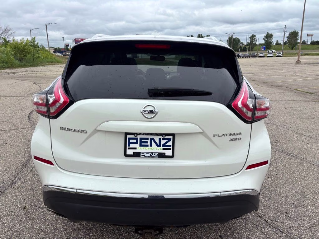 2015 Pearl White Nissan Murano Platinum AWD SUV