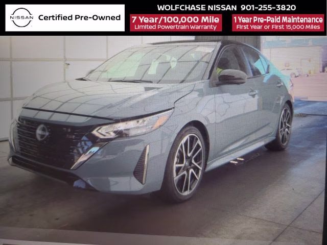 2024 Atlantic Gray Metallic/Super Black Nissan Sentra SR FWD Sedan