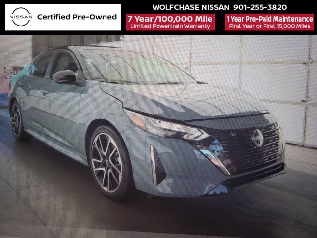 2024 Atlantic Gray Metallic/Super Black Nissan Sentra SR FWD Sedan