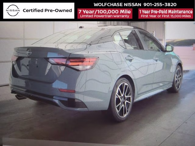 2024 Atlantic Gray Metallic/Super Black Nissan Sentra SR FWD Sedan