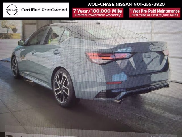 2024 Atlantic Gray Metallic/Super Black Nissan Sentra SR FWD Sedan