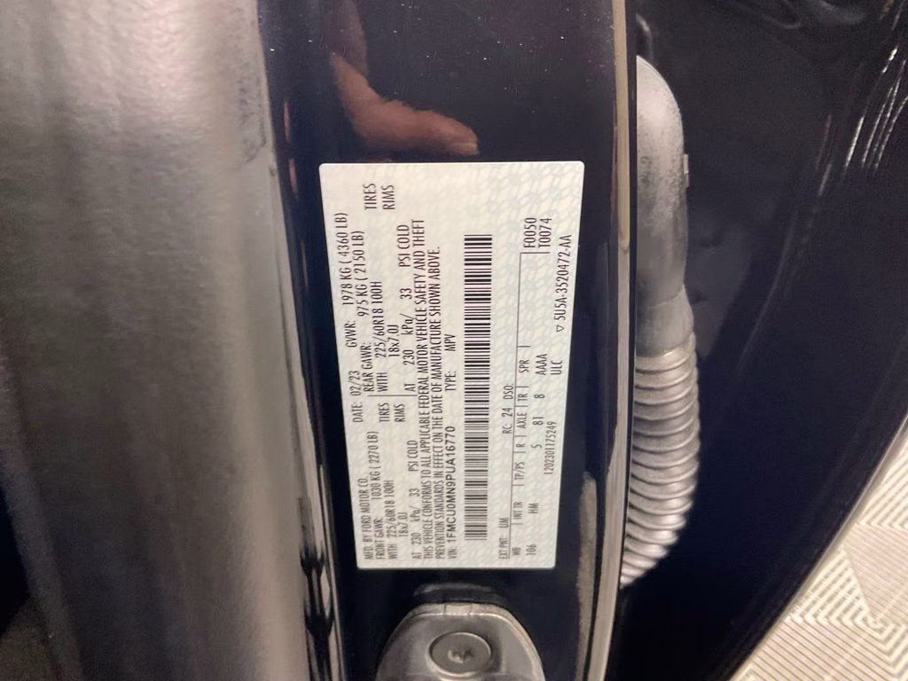 2023 Black Metallic Ford Escape ST-Line FWD SUV