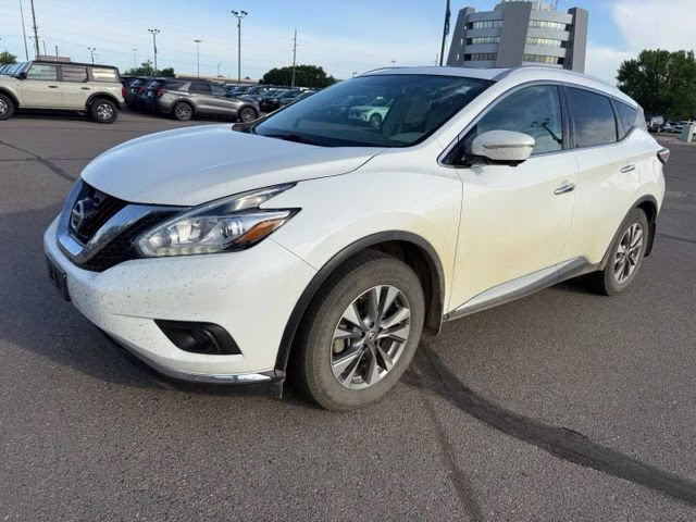 2015 Pearl White Nissan Murano SL AWD SUV