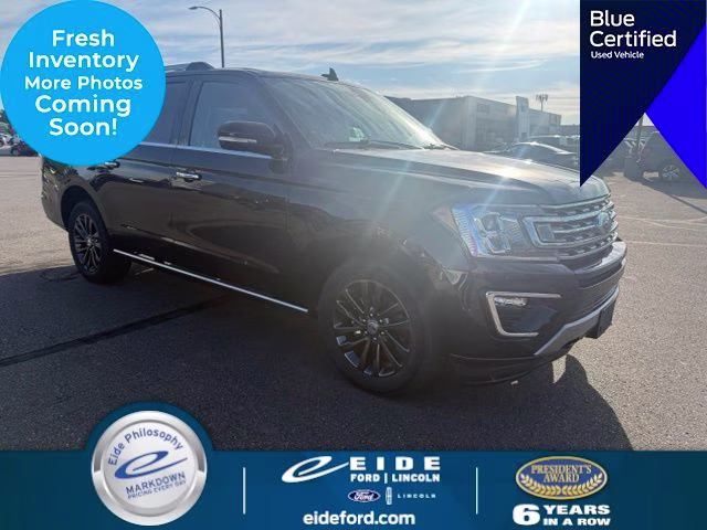 2019 Agate Black Metallic Ford Expedition Max Limited 4X4 SUV