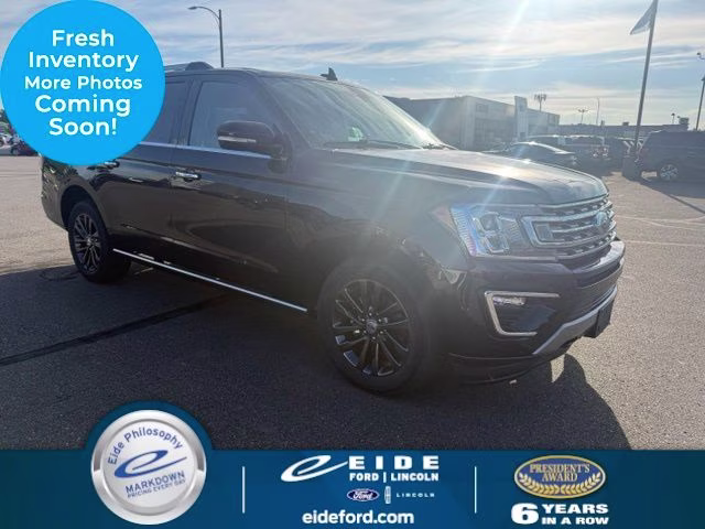 2019 Agate Black Metallic Ford Expedition Max Limited 4X4 SUV
