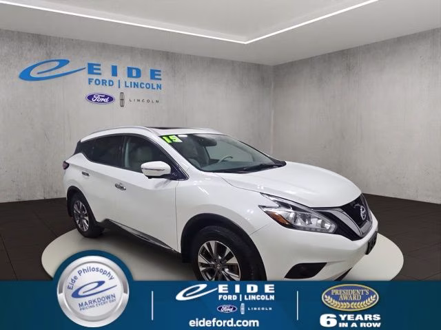 2015 Pearl White Nissan Murano SL AWD SUV