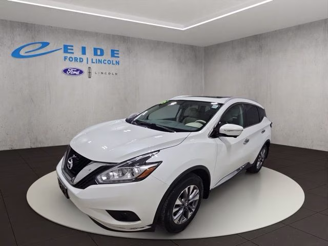 2015 Pearl White Nissan Murano SL AWD SUV
